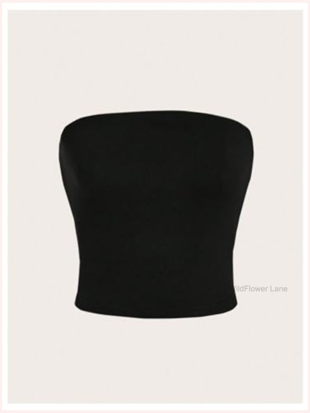 6 Piece Tube Top Strapless Sleeveless Slim Fit Bandeau Crop Tops Set - Picture 3 of 5